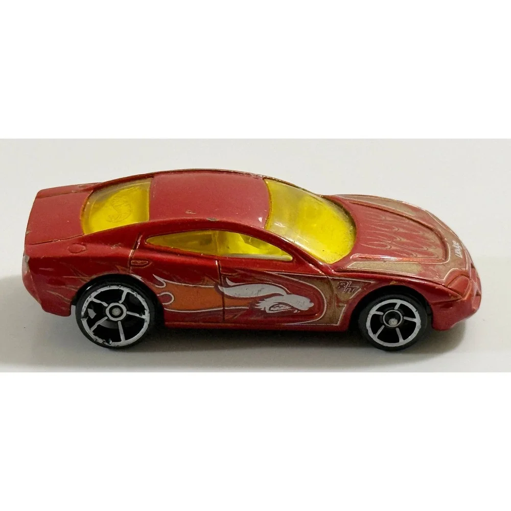 Hot Wheels Dodge Charger R/T Kids 1/64 Red Flame Graphics Die-Cast Toy Car